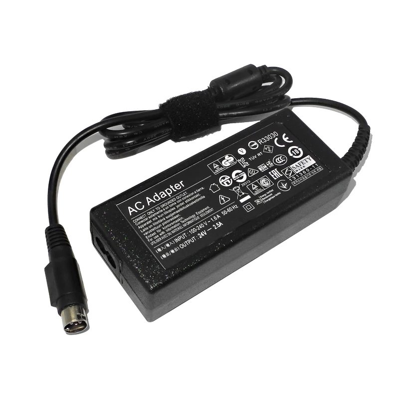 24V 2.5A 60W AC адаптер питания зарядное устройство для NCR RealPOS 7197 POS Термальный чековый