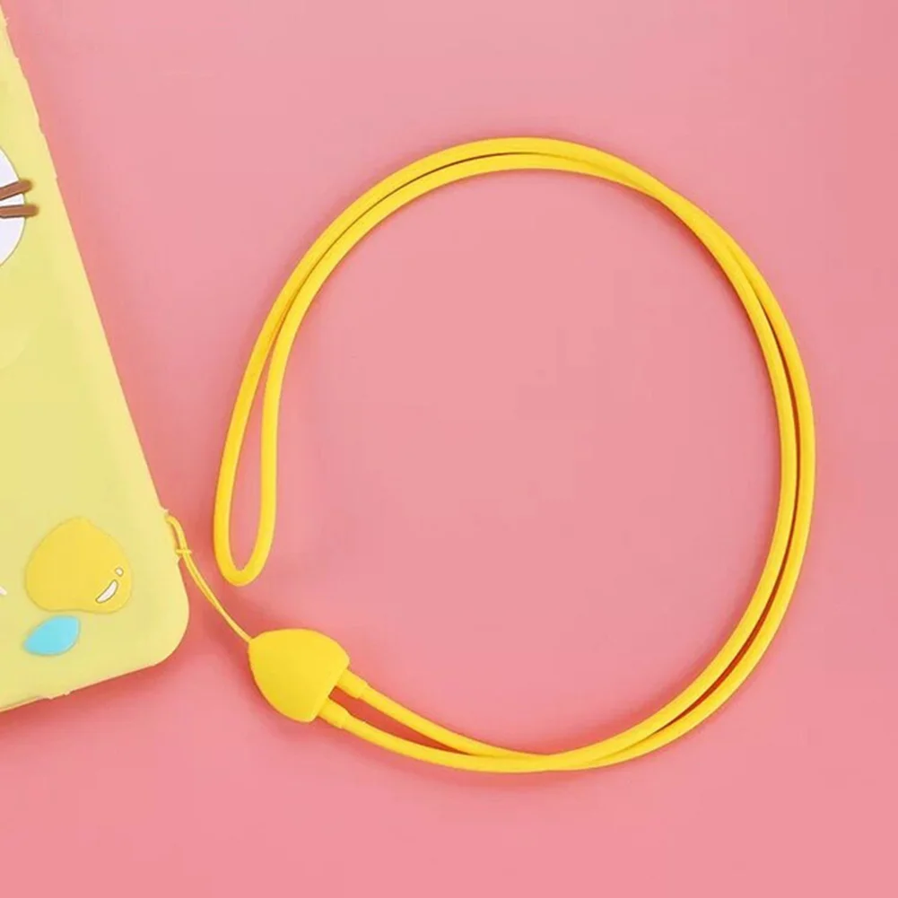 Силиконовый шнурок в форме сердца для iPhone Xiaomi ремешок на запястье телефона