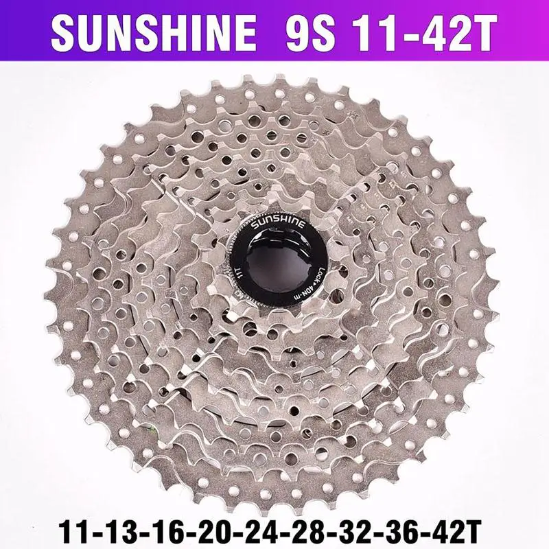Велосипедная кассета Freewheel SUNSHINE MTB Mountain 9S 9 скоростей детали с резьбой 11-32T36T40T42T50T |