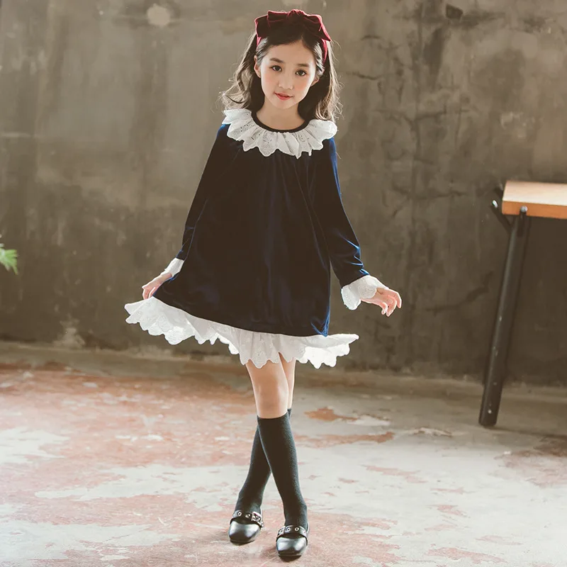 Платье для девочек осенне-зимние платья принцессы 2021 детская одежда детские Vestido