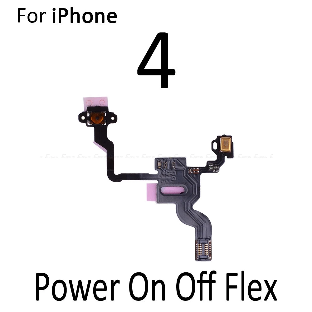 Гибкий ленточный кабель для iPhone 6 6S Plus 4 4S 5 5S 5C с кнопкой включения и выключения |