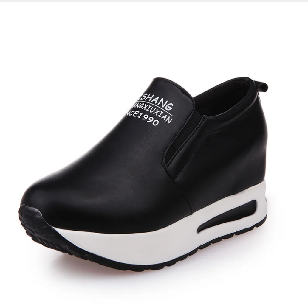 Кроссовки женские на платформе повседневная спортивная обувь без застежки