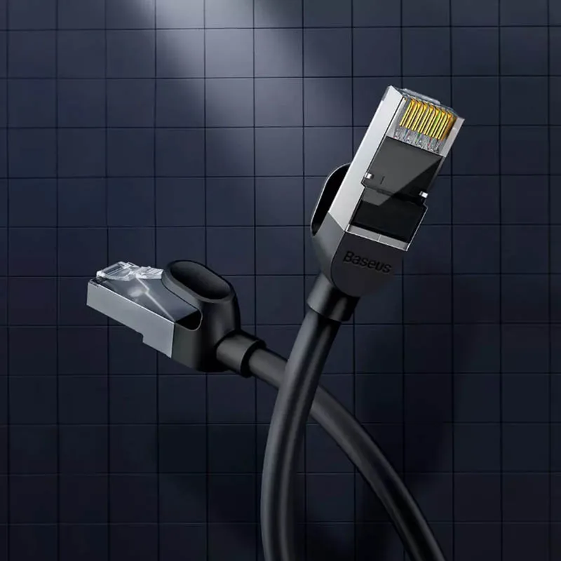 Оригинальный гигабитный Ethernet кабель RJ45 Круглый/плоский не застревает в