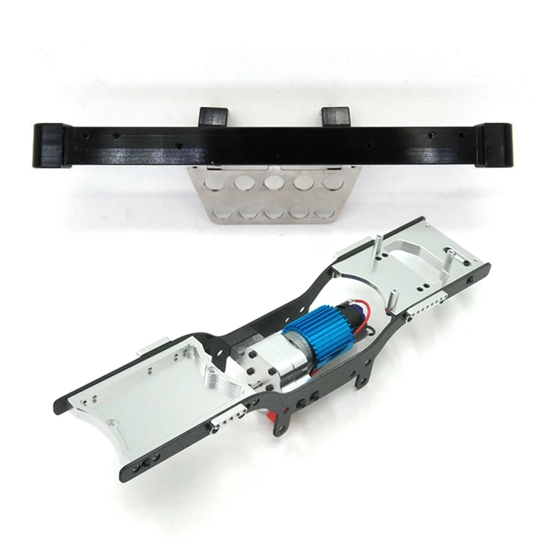 

Metal Front Bumper and Front Armor with Chassis Frame Gearbox Set, for MN D90 D91 D96 D99S MN90 NM99S 1/12 RC Car