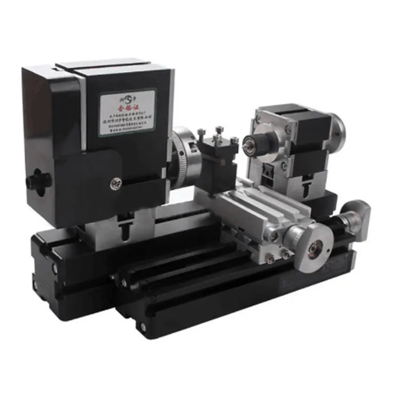 High Power Mini Metal Lathe Soft Metalworking Woodworking DIY Model Making 60W | Инструменты