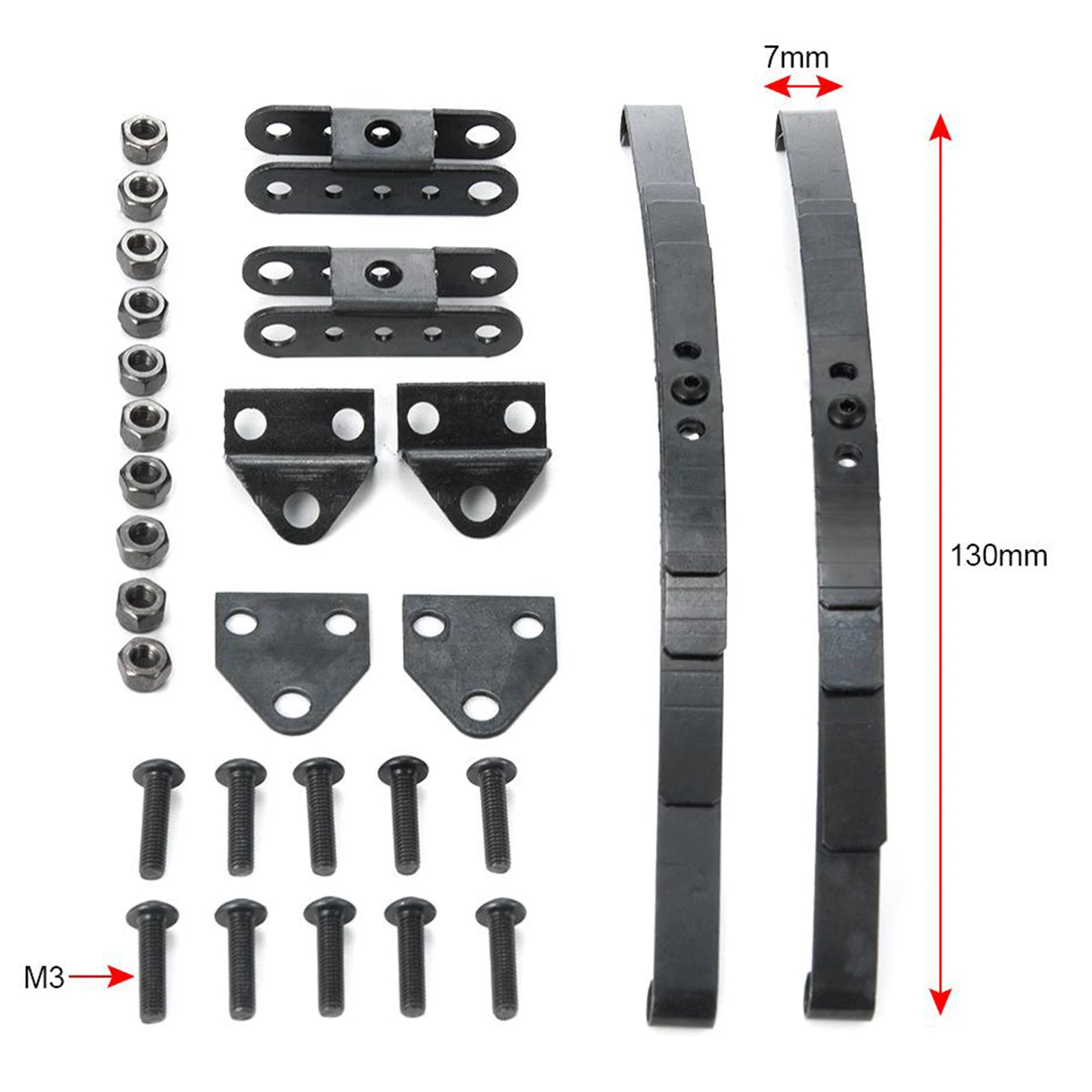 

1/10 RC Rock Crawler Steel Leaf Spring 1 Pair For RC 4WD D90