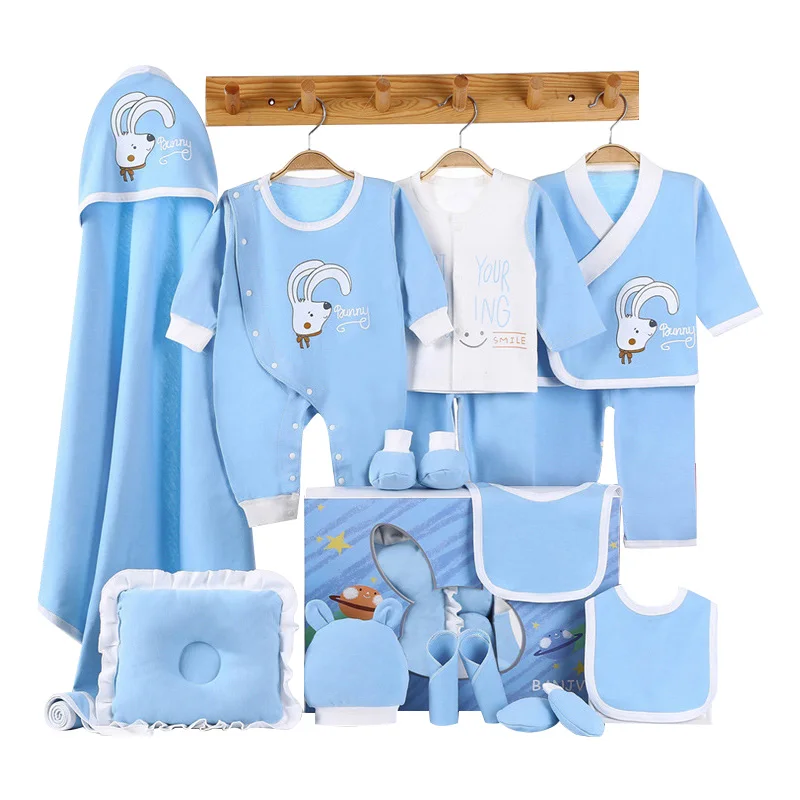 Bunny Newborn Baby Girl Clothes Cotton Print New Born Boy Infant Clothing Outfit Set | Детская одежда и обувь