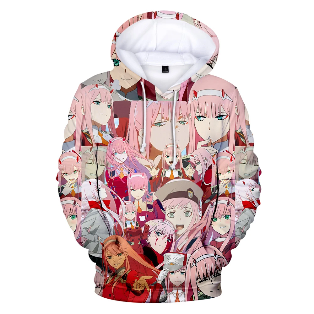 

Novelty DARLING in the FRANXX 3D Hoodie Sweatshirt Men/Women Pullovers ZERO TWO Hoodies Boy/girl Sweatshirt Oversize Clothes