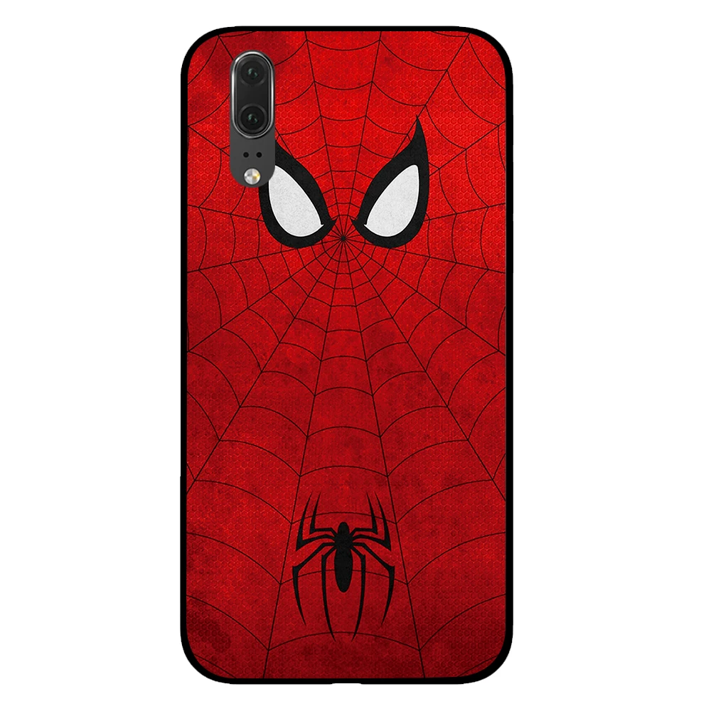 4 Черный чехол с человеком-пауком и Америкой для телефона marvel comic для huawei P30 P20 mate 10 20 Pro Lite Nova 3 4 3i - Цвет: 4