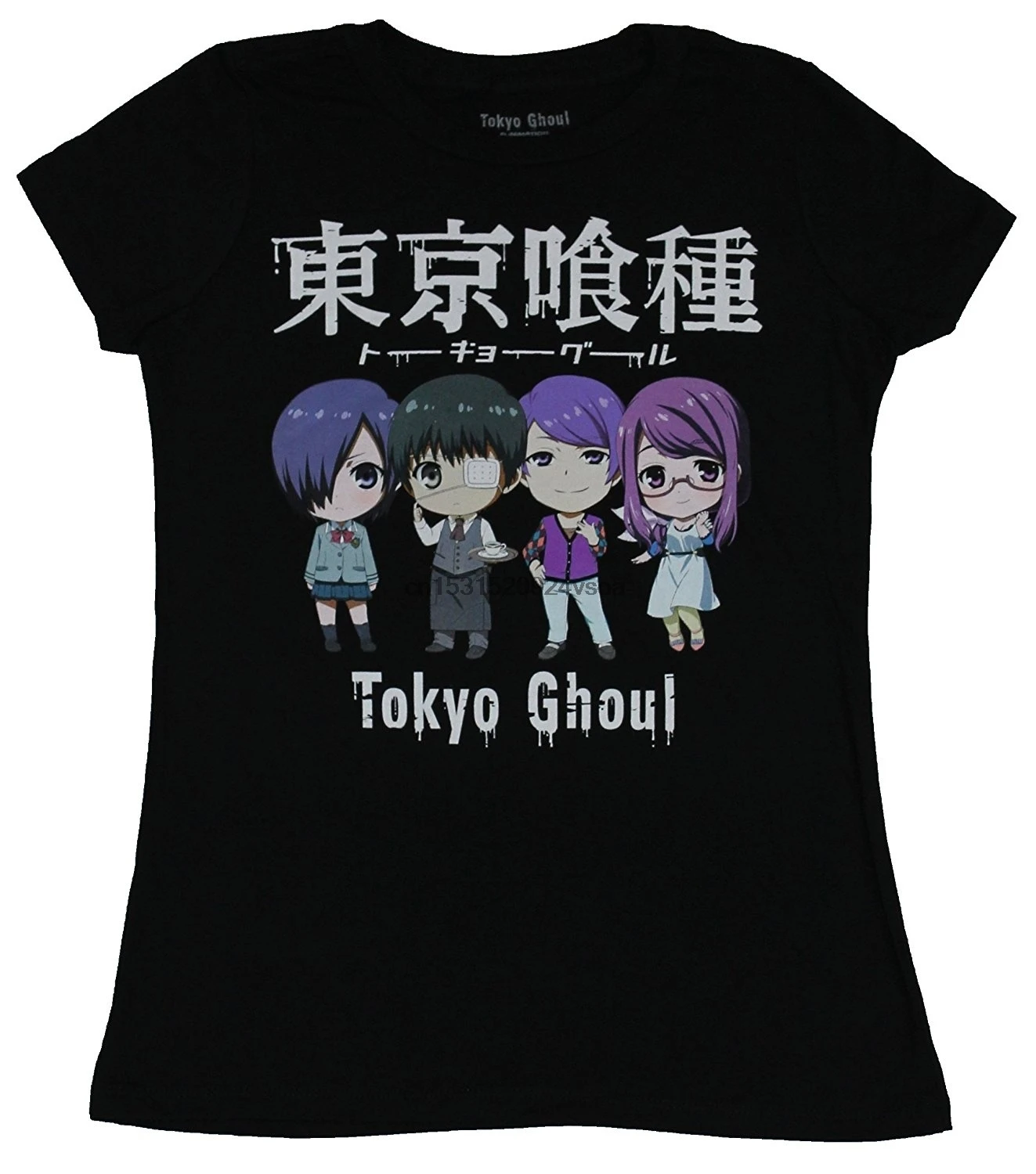 Женская модная повседневная футболка с коротким рукавом Токийский Гуль для