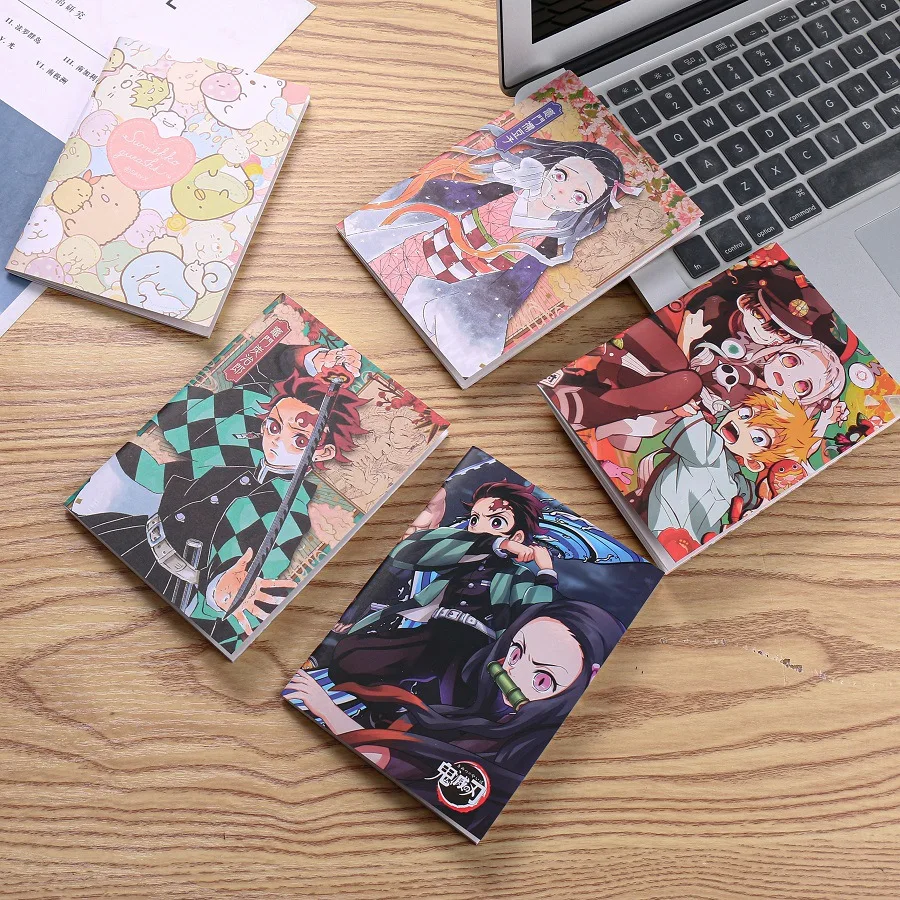 Cosplay Anime Demon Slayer Cartoon Notebook Yugi Amane Note Book Paper Agenda Schedule Planner Sketchbook Stationery for Kids