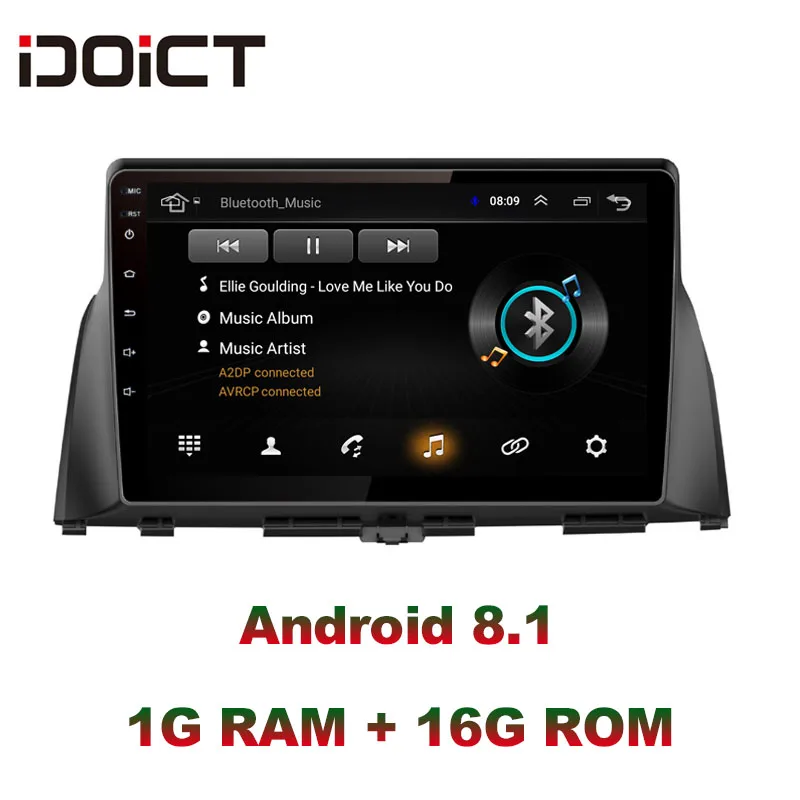

Автомобильный DVD-плеер IDOICT Android 8,1 с GPS-навигацией, мультимедийный проигрыватель для KIA optima K5 radio 2016 -2019, автомобильная стереосистема с bluetooth