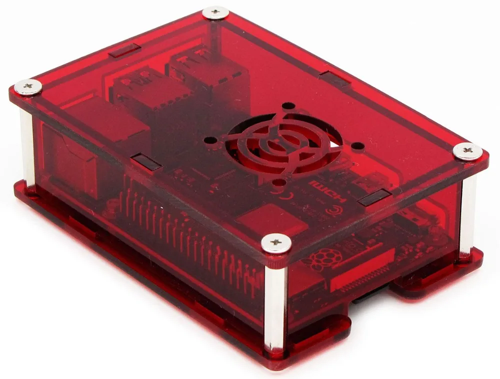 Корпус C4: прозрачный красный Raspberry PI 4 корпус коробка PI4 Модель B 1 ГБ/2 ГБ/4 ГБ полиметилметакрилатные акриловые крышки корпуса КОРПУСА коробка Raspberry PI 4B
