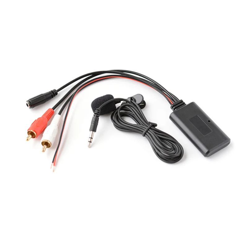 Универсальный автомобильный модуль Bluetooth (2RCA разъем папа + AUX музыка Функция