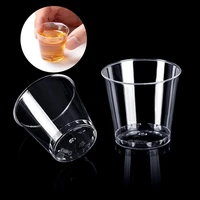 50 disposable mini transparent plastic disposable party glass tumbler birthday kitchen accessories thickened without deformation
