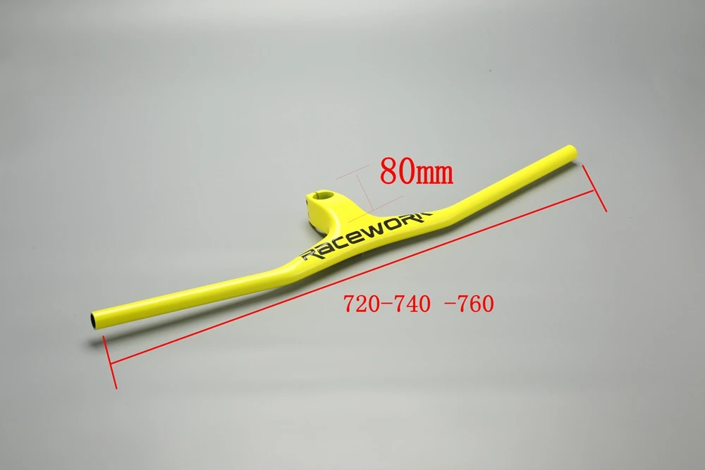 Руль из углеродного волокна UD матовый цельноформенный со стержнем 720/740/760 мм