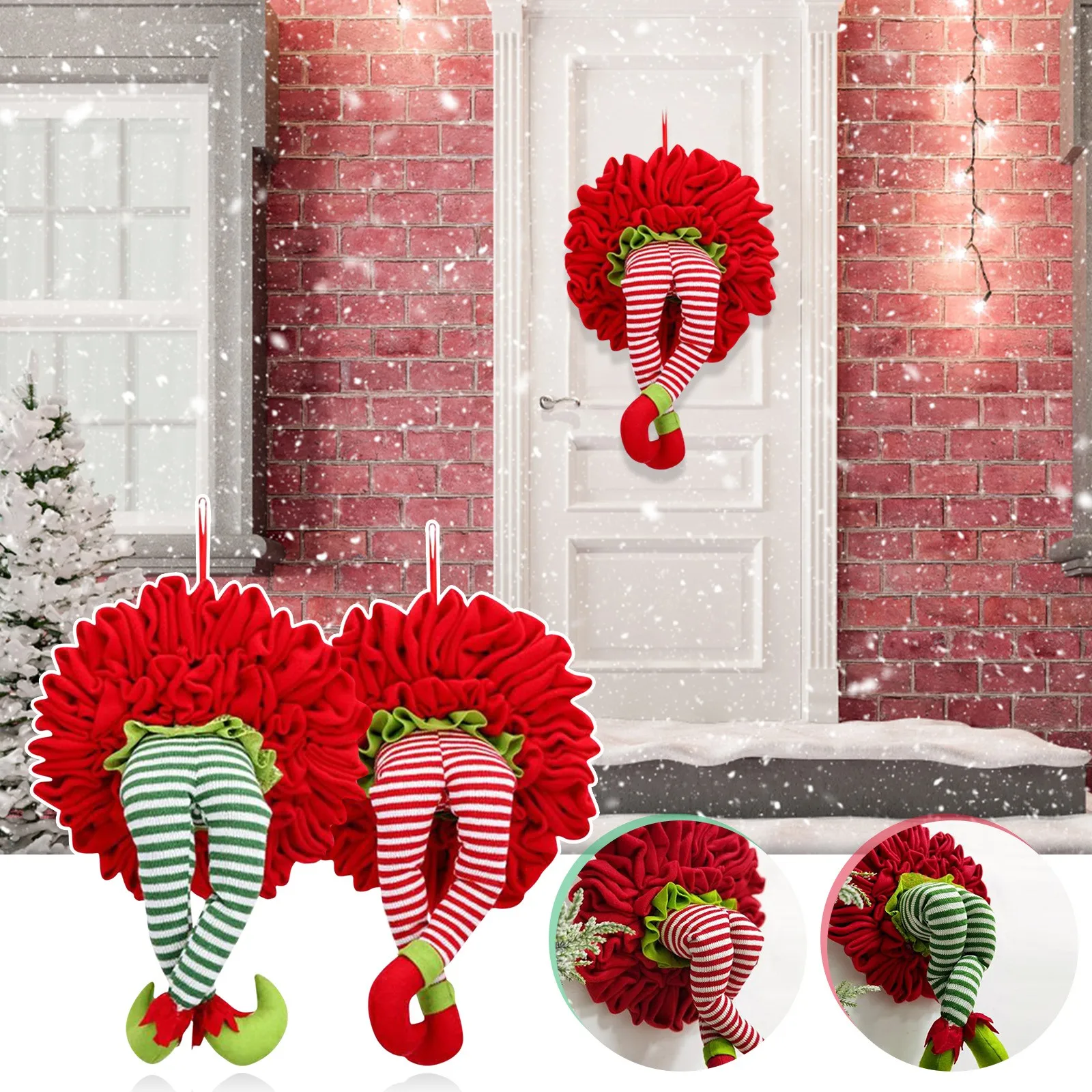 

Christmas Elfs Leg Charm Christmas Ornaments Christmas Home Decoration Home Decor Christmas Decorations for Home Diy Party