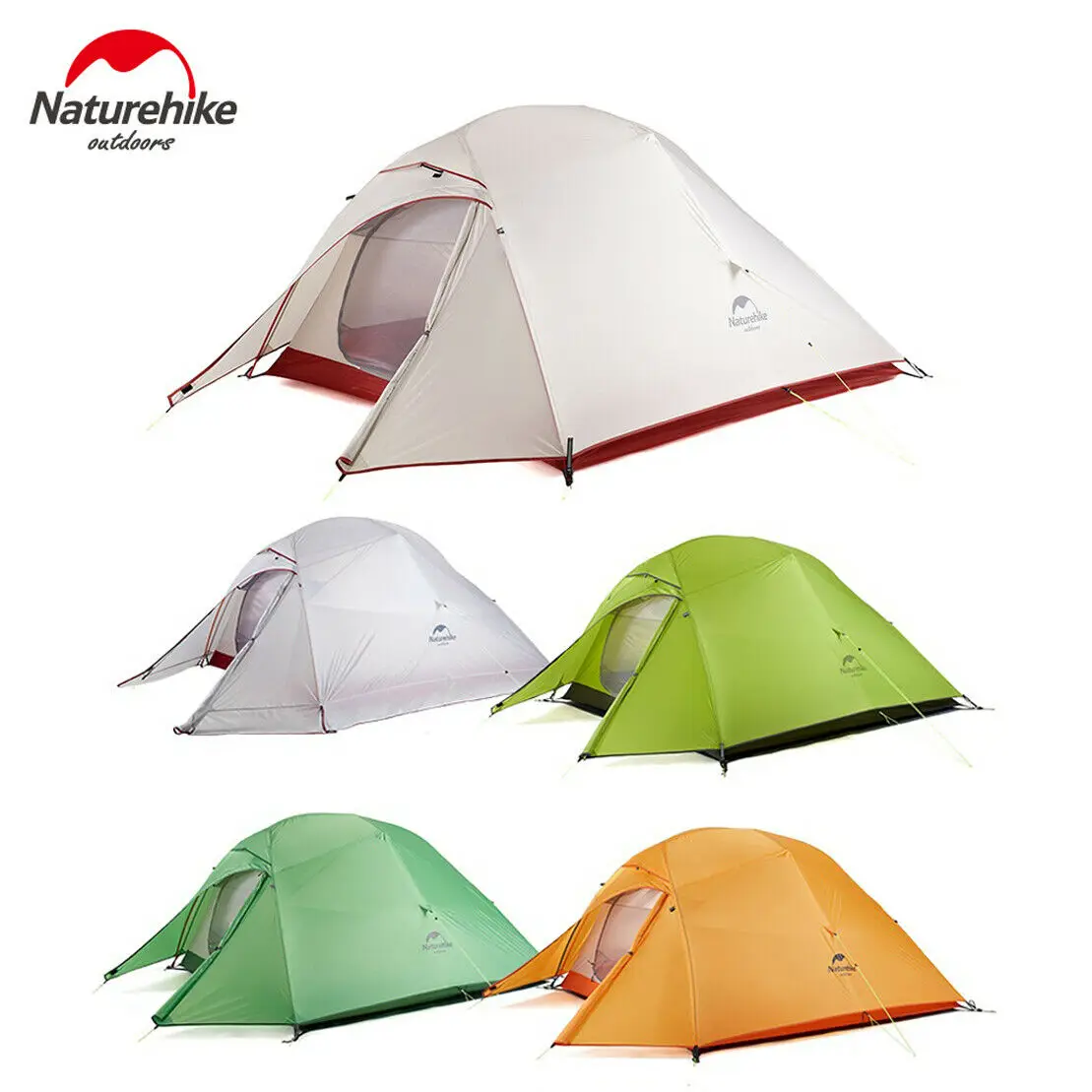 

Naturehike Cloud Up Tent 1/2/3 person Tent Ultralight Camping Tent Double Layer Waterproof Tent Outdoor Hiking Picnic Tent
