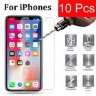 Защитное стекло 9H, закаленное стекло для iPhone XR 11 12 13Pro X XS Max 5 5s se 2020 6 6s 7 8 Plus