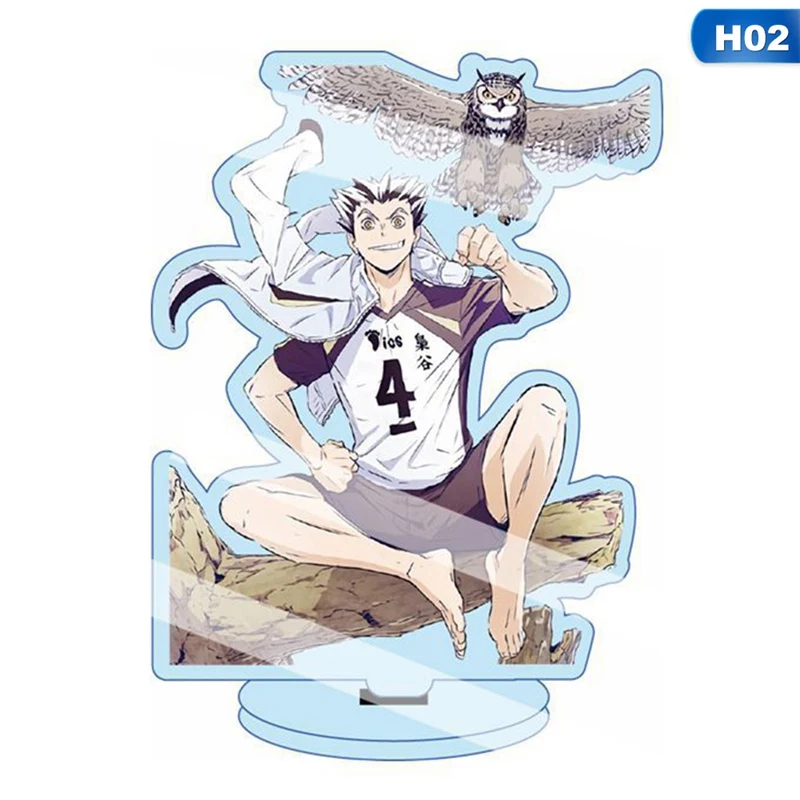 

13CM Animation Acrylic Stand Model Toys Action Figures Anime Haikyuu!! Figures Desk Plate Models