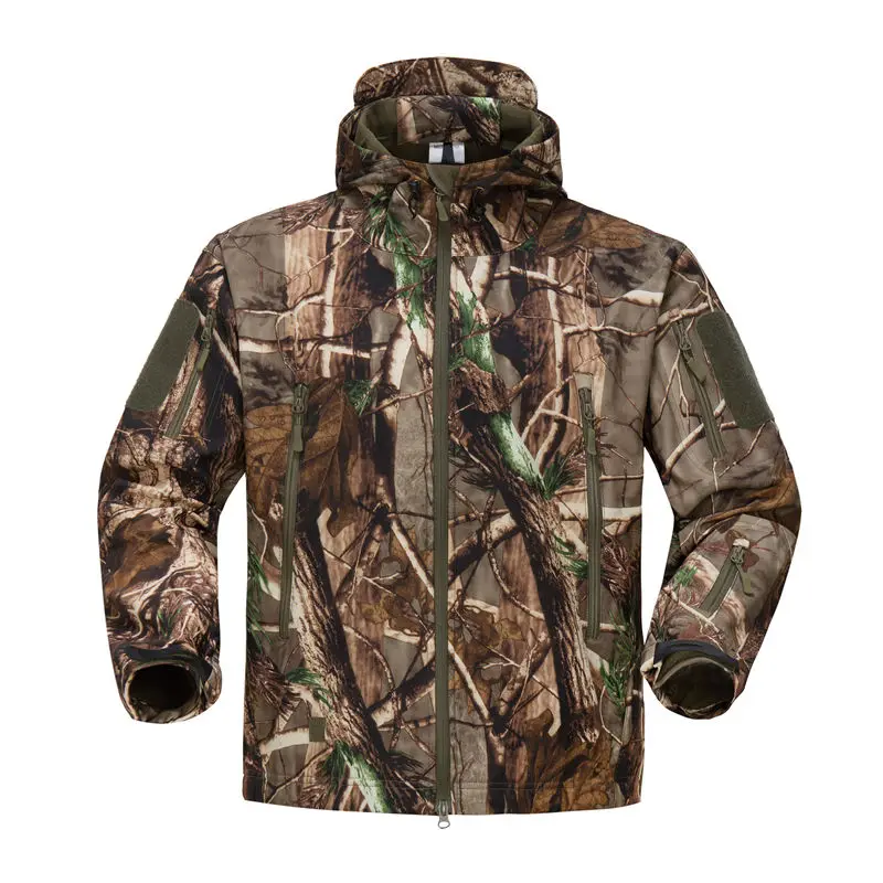 

Lurker Shark Skin Soft Shell Tactical Jacket Men Waterproof Windbreaker Fleece Coat Hunt Clothes Camouflage Army Military Jacket