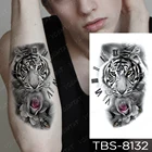 Временная тату-наклейка с Ягуаром, тигр, Лев, искусственная Роза, тату на руку, маленькая мини-тату, мужские и женские блестящие Детские Водонепроницаемые боди-арт