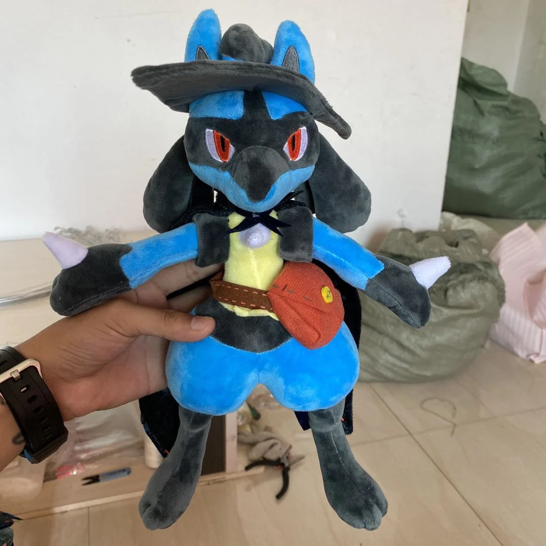 

Pokemon Lucario Halloween Costume Doll Exquisite Workmanship Height 31cm