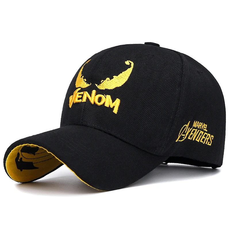 Бейсболка с вышивкой Веном модная шапка для гольфа в стиле хип-хоп хлопковая