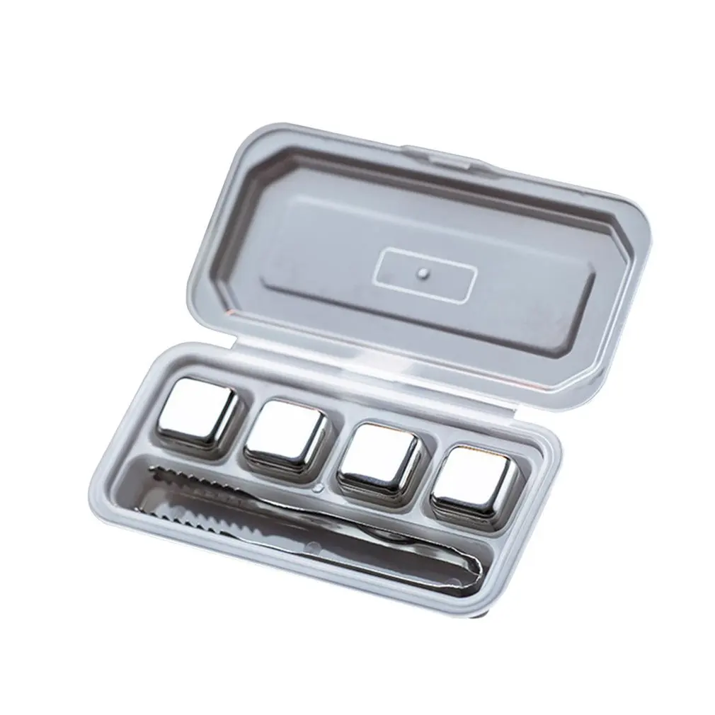 Виски кубики льда из камня набор многоразовые пищевой нержавеющей стали вина