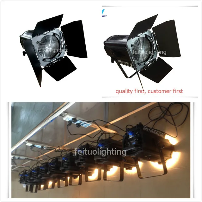 H 2pcs с fly чехол Автоматический зум 150 Вт/200 Вт/300 Вт светодиодный Френеля пятно света
