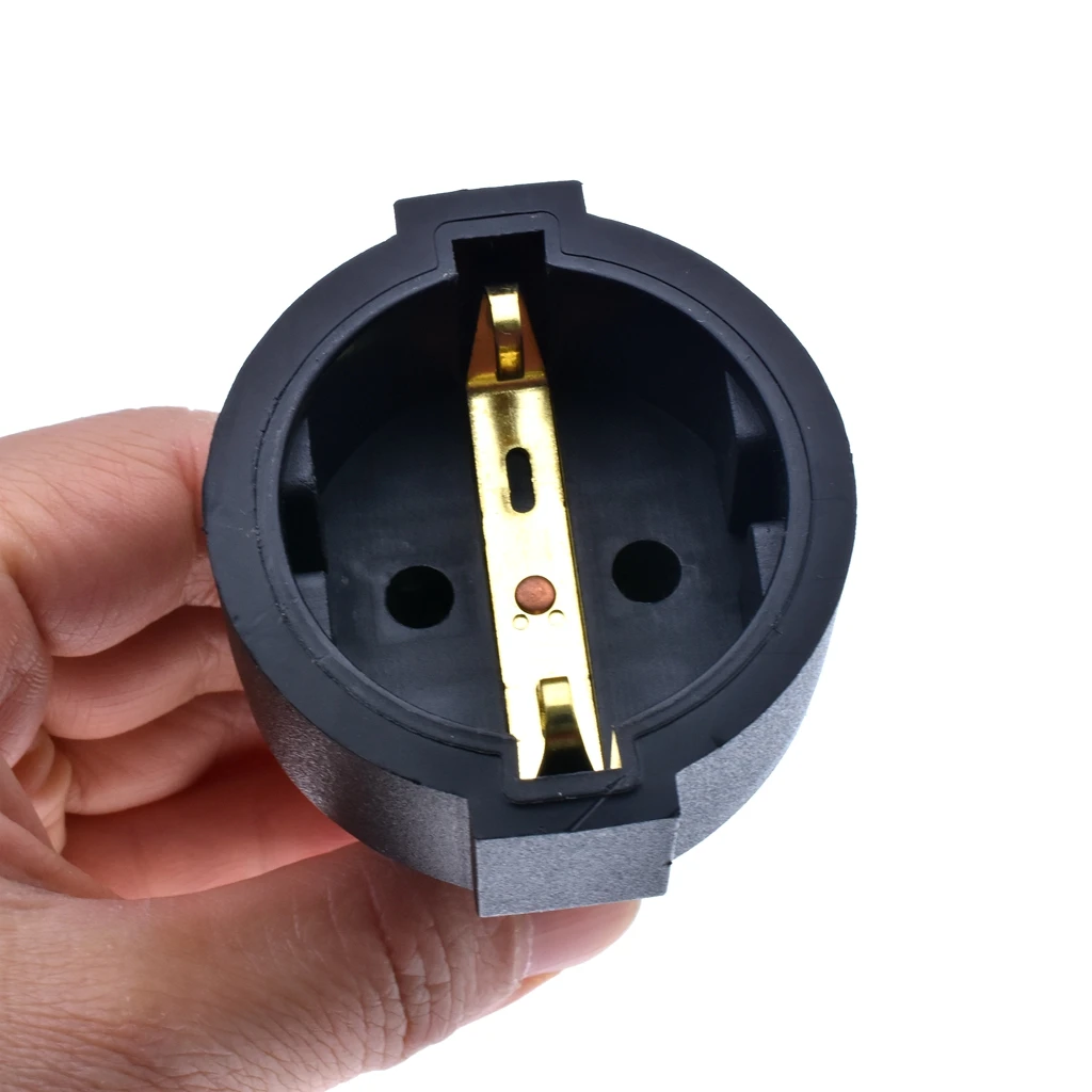 США Канада 3Pin мужской Европу 2Pin Женский адаптер переменного тока Nema 5-15P на CEE7/7 Schuko