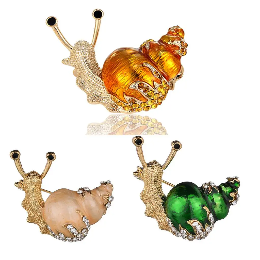 

Snails Brooches Bijouterie Women Vintage Brooches Hijab Pins