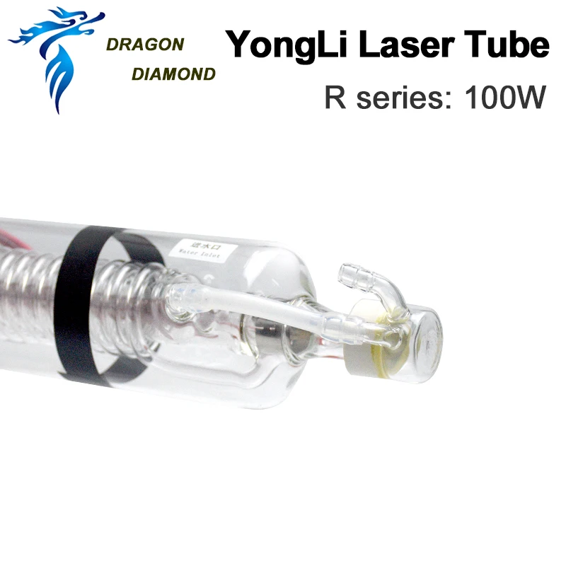 Dragon Diamond Yongli R5 Co2 100 Вт лазерная трубка металлическая головка длина 1450 мм диаметр 80 мм для CO2 лазерная гравировка машина для резки
