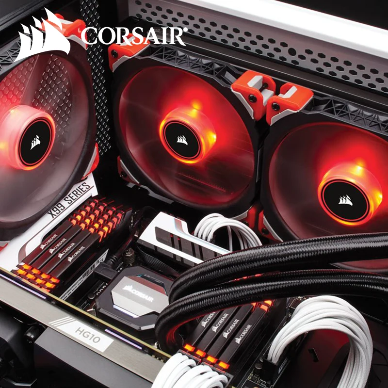 Corsair ML120/ML140 Pro светодиодный Белый Синий Красный 120 мм 140 мм Премиум Магнитный левитационный Вентилятор охлаждения