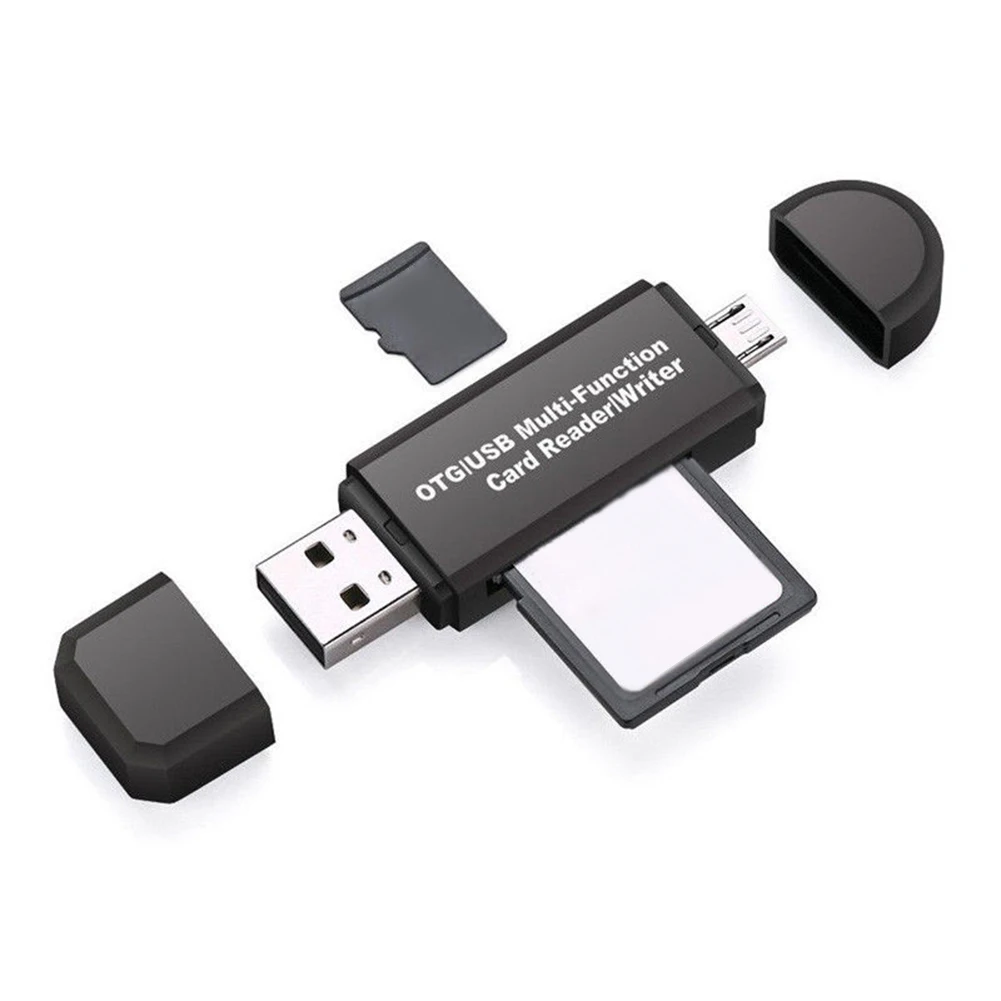 Устройство для чтения SD-карт Micro USB OTG к 2 0 многофункциональный адаптер 3 в 1