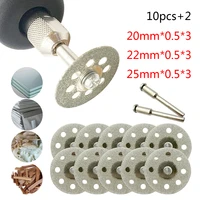 abrasive disc 10pcs5pcs dremel diamond cutting disc grinding wheel saw cutting for dremel rotary tools accessories with mandrel