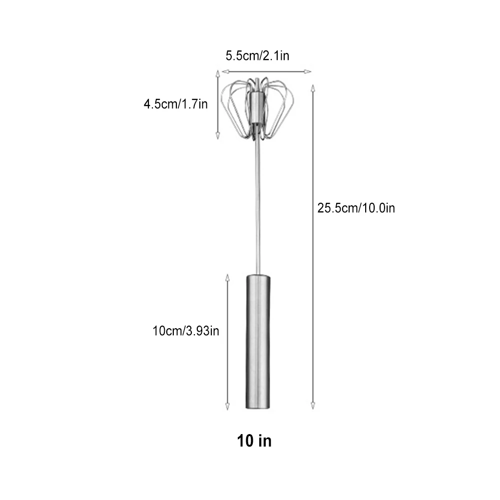 Венчик из нержавеющей стали 10 или 12 дюймов легкий венчик ручной взбиватель