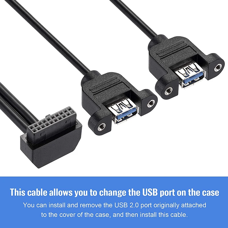 Кабель-перегородка USB 3 0 19PIN на два порта A Female подходит для Win XP/Vista/Win7