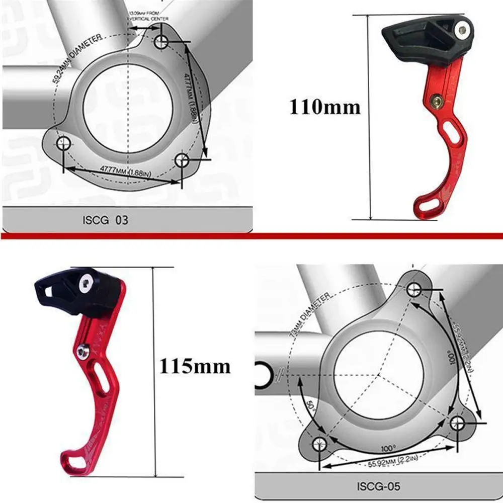

CNC Single Ring ISCG03 Aluminum Alloy Bike Chain guide Single Speed BB mount