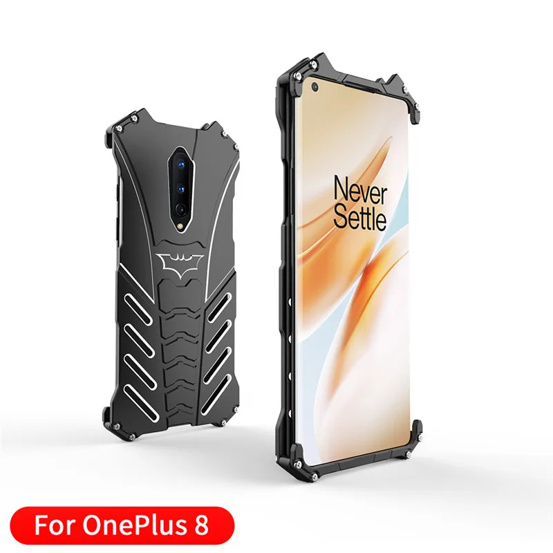 

Oneplus 8 Pro Case Original R-JUST Armor Aluminum Metal For One Plus 8 Oneplus 8 Pro Case Shockproof Coque