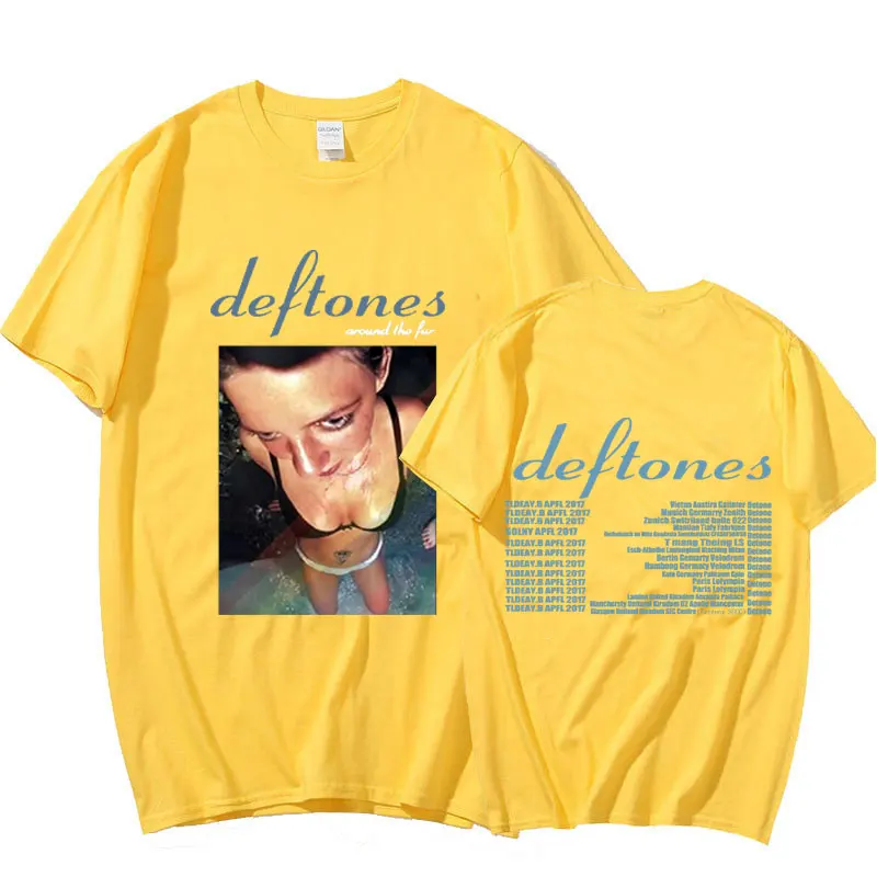 Футболка Deftones из меха для турнира концерта панк хиппи готическая ретро футболка