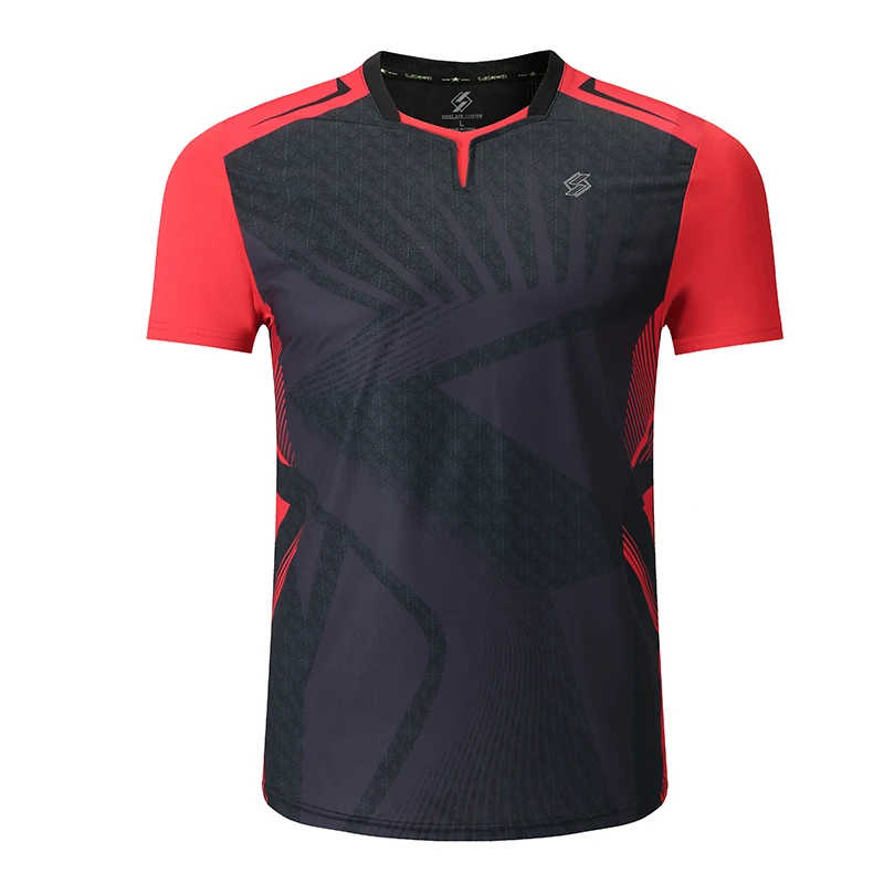 New Badminton shirts Men , sports tshirt Tennis shirts Male , table tennis tshirt , Quick dry Fitness  sport training jerseys
