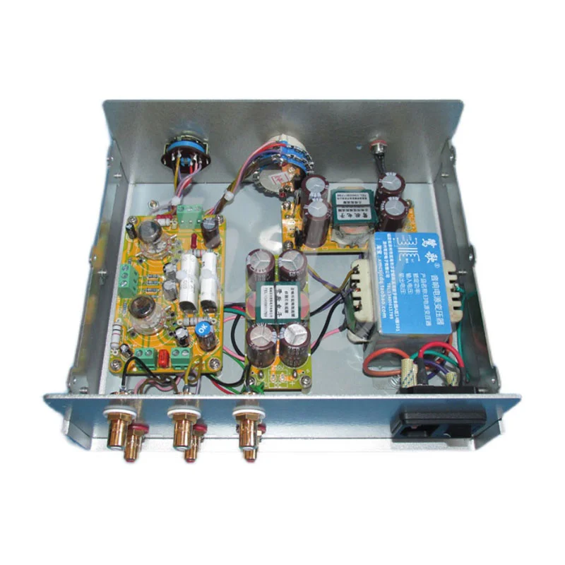 Трубчатый Стерео предусилитель 6C1J выбор двухстороннего входного сигнала