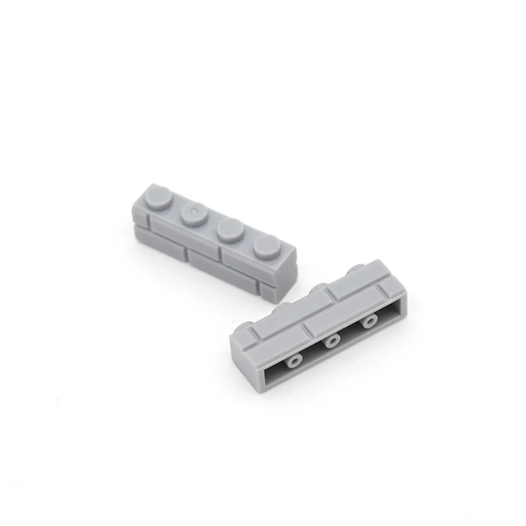 Конструктор Moc модифицированный 1x4 с профилем кирпичной кладки уличный вид