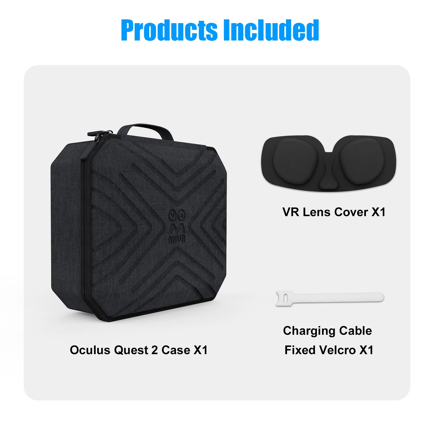

Shockproof Controller Bag For Oculus Quest 2 Shell Travel Case All-In-One VR Gaming Headset Accessories