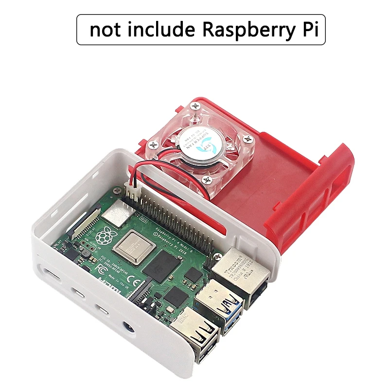 ABS чехол с подсветкой RGB светодиодный вентилятор пластиковый красный белый
