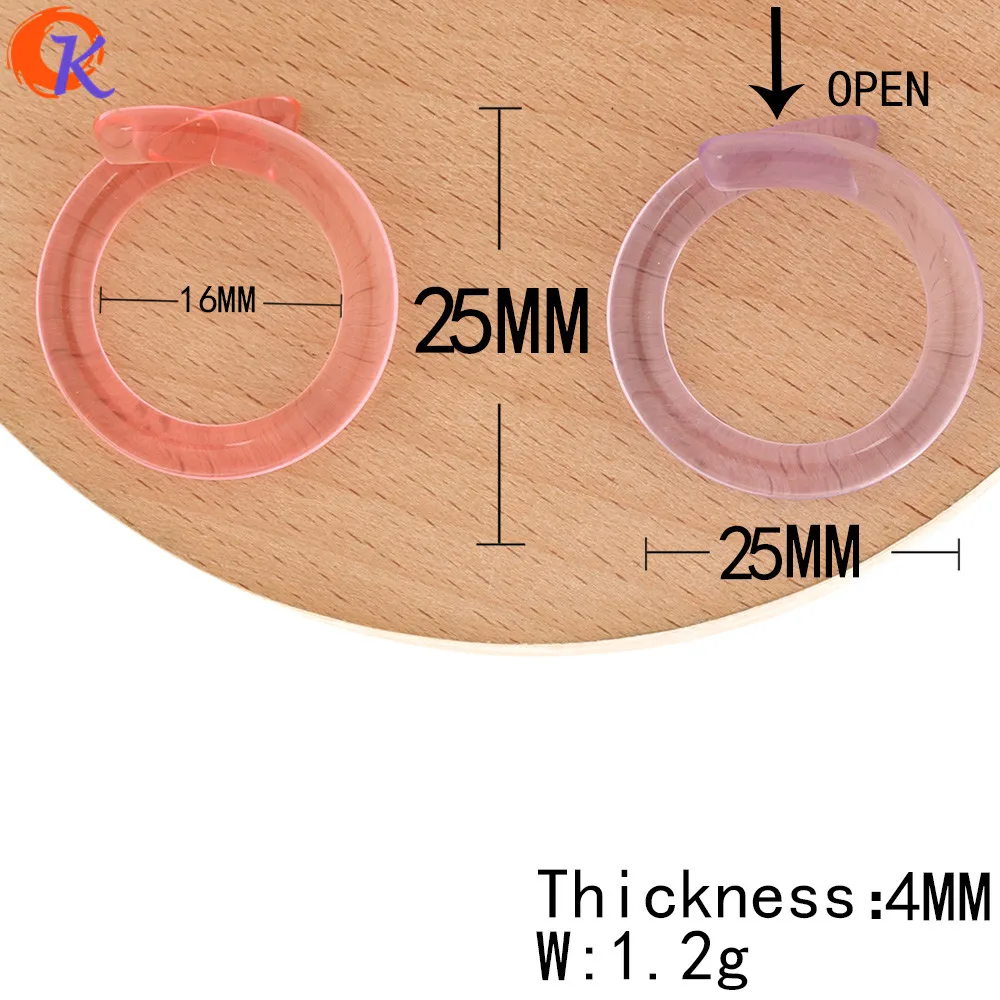 Cordial Design 25*25MM 100Pcs Jewelry Accessories/Resin Beads/Loop Shape/Charms/DIY Beads Making/Hand Made/Earring Findings | Украшения и