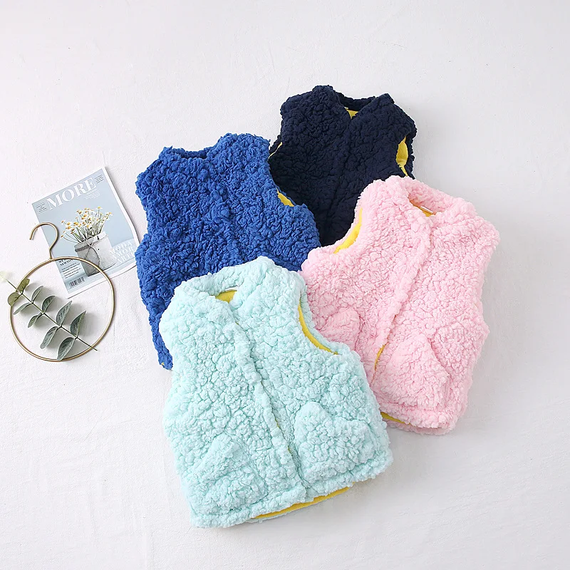 Зимний жилет для маленьких девочек зимняя одежда куртка мальчиков Осенние