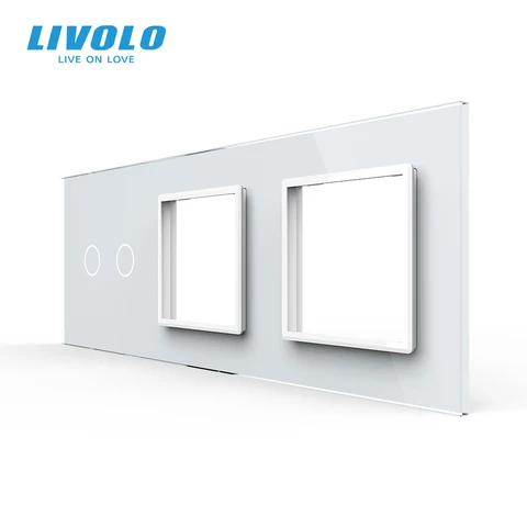 Стеклянная панель Livolo с белым жемчугом, 222 мм * 80 мм - изображение