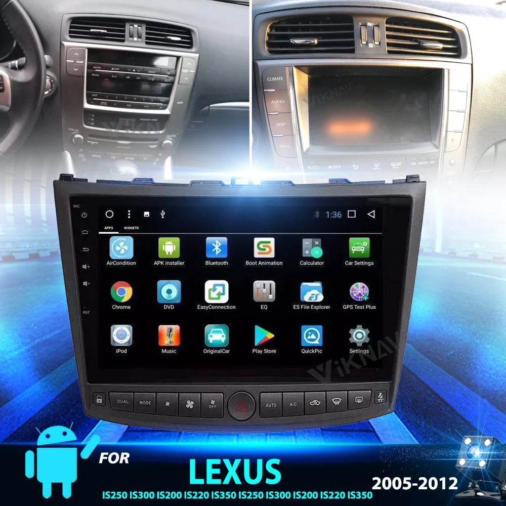 

2 DIN автомобильный DVD Gps-навигатор мультимедийный плеер для Lexus IS250 IS300 IS200 IS220 IS350 2005-2012 android радио головное устройство для автомобиля audi